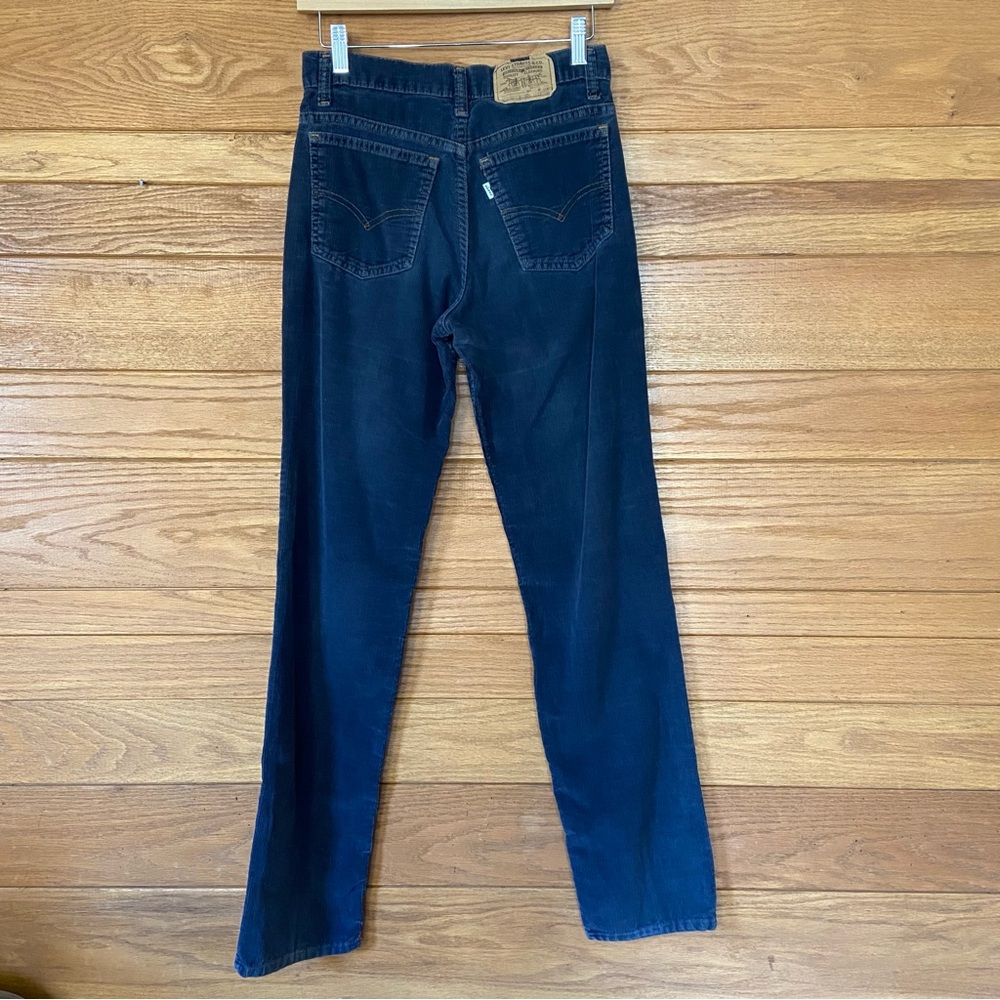 Vintage 80s Levi's 705-1517 Student corduroy straight leg white tab pants